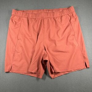 Old Navy Active Shorts Mens 2XL Orange Quick Dry Stretch Elastic Waist Pockets